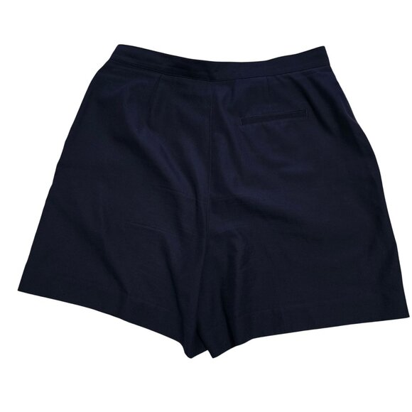 Set of 2 Liz Claiborne Women's Golf Shorts Beige & Navy Flat Front  Size 12 - Picture 10 of 13